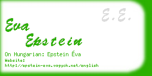 eva epstein business card